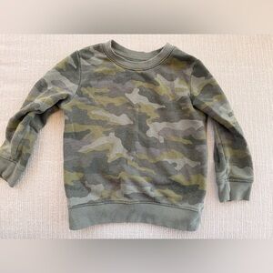 Cat & Jack Green Camo Boy Sweatshirt 3T